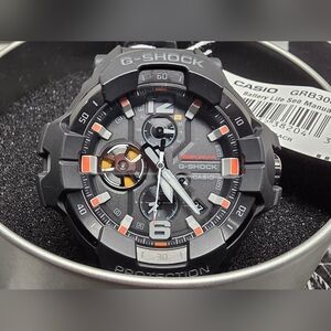 Casio G-Shock Black and Orange Timepiece GRB300 "EMERGENCY"